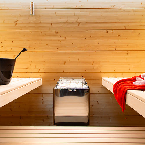 Harvia KIP45B, 4.5kW Sauna Heater, Built-In Controls with Rocks
