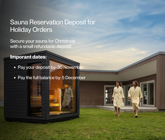 Sauna Reservation Deposit for Holiday Orders