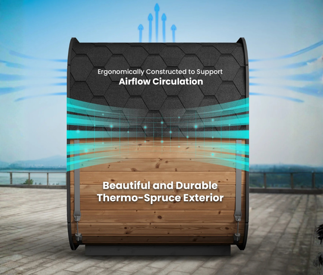 Saunalife 4-Person Luxury Cube Sauna