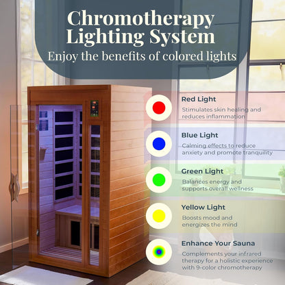 Dynamic Barcelona 1 person Low EMF FAR Infrared Sauna