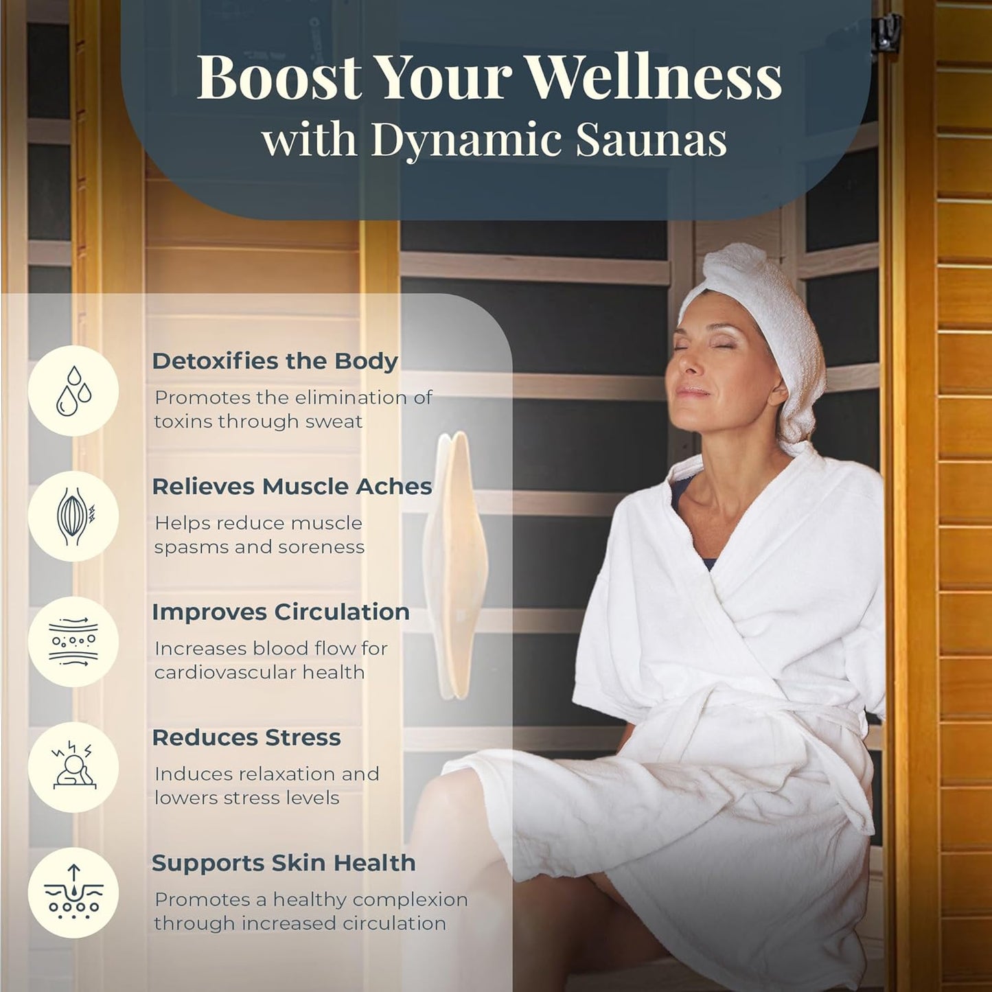 Dynamic Barcelona 1 person Low EMF FAR Infrared Sauna