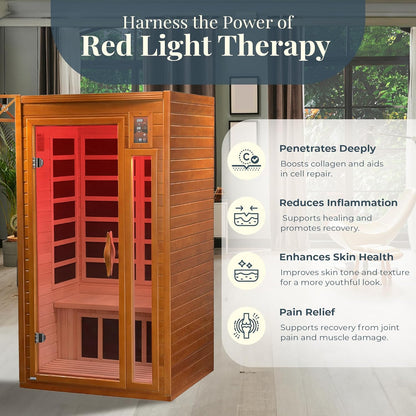 Dynamic Barcelona 1 person Low EMF FAR Infrared Sauna