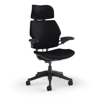 Humanscale Freedom Chair – Quick Ship Edition (Black with Headrest)