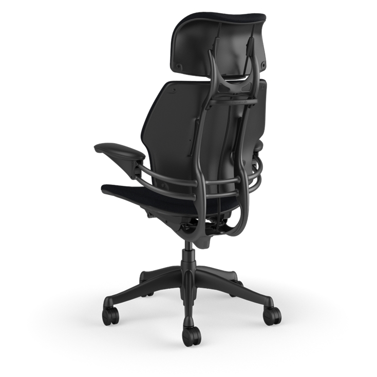 Humanscale Freedom Chair – Quick Ship Edition (Black with Headrest)