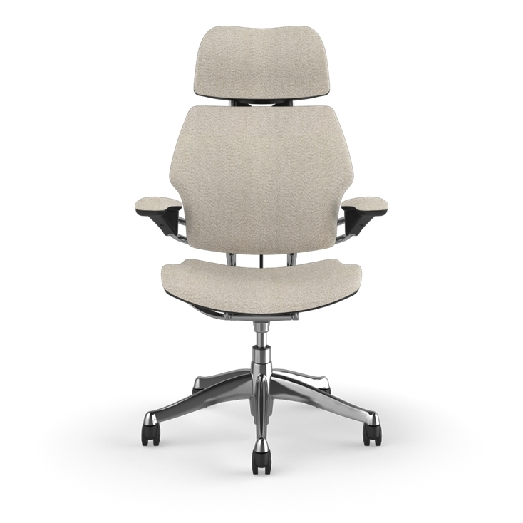 Humanscale Freedom Chair – Elle Ivory Edition (Headrest, Premium Wool Bouclé)