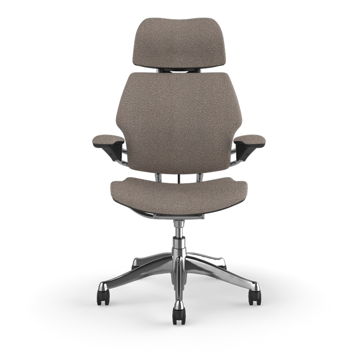 Humanscale Freedom Chair – Elle Taupe Edition (Headrest, Premium Wool Bouclé)