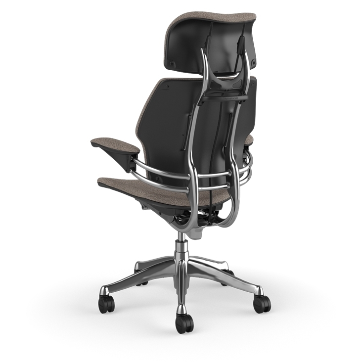 Humanscale Freedom Chair – Elle Taupe Edition (Headrest, Premium Wool Bouclé)