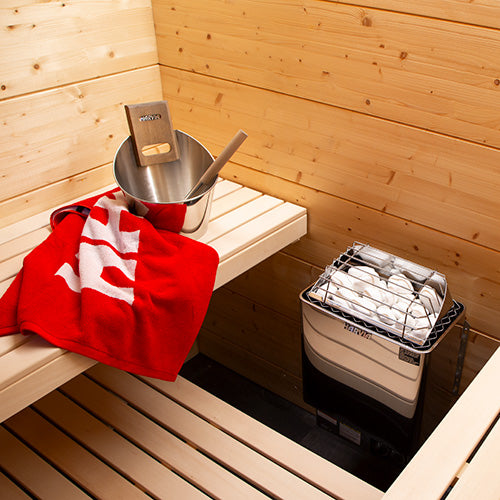 Harvia KIP45B, 4.5kW Sauna Heater, Built-In Controls with Rocks