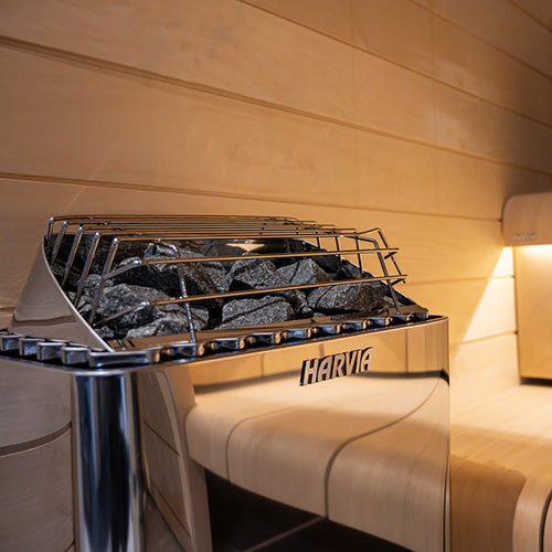 Harvia KIP45B, 4.5kW Sauna Heater, Built-In Controls with Rocks