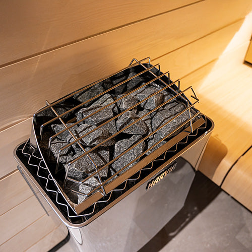 Harvia KIP45B, 4.5kW Sauna Heater, Built-In Controls with Rocks