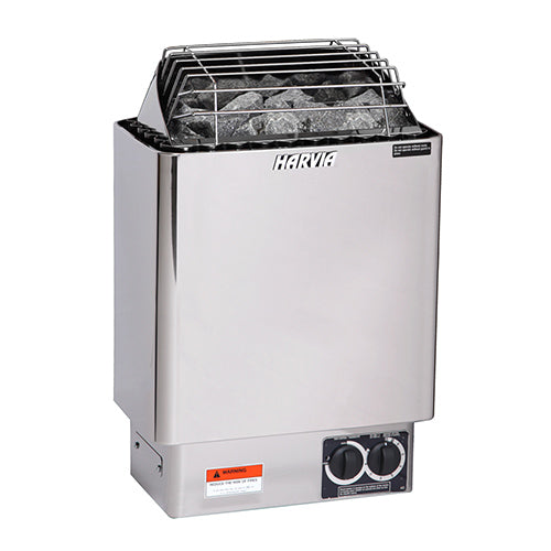 Harvia KIP45B, 4.5kW Sauna Heater, Built-In Controls with Rocks
