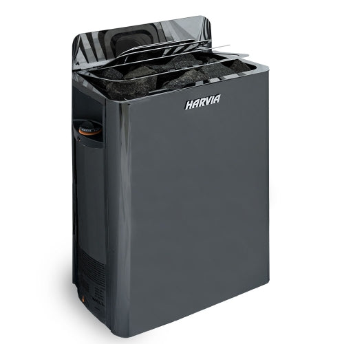 Harvia The Wall SW60 with Rocks (Black Steel)