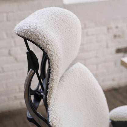 Humanscale Freedom Chair – Elle Ivory Edition (Headrest, Premium Wool Bouclé)