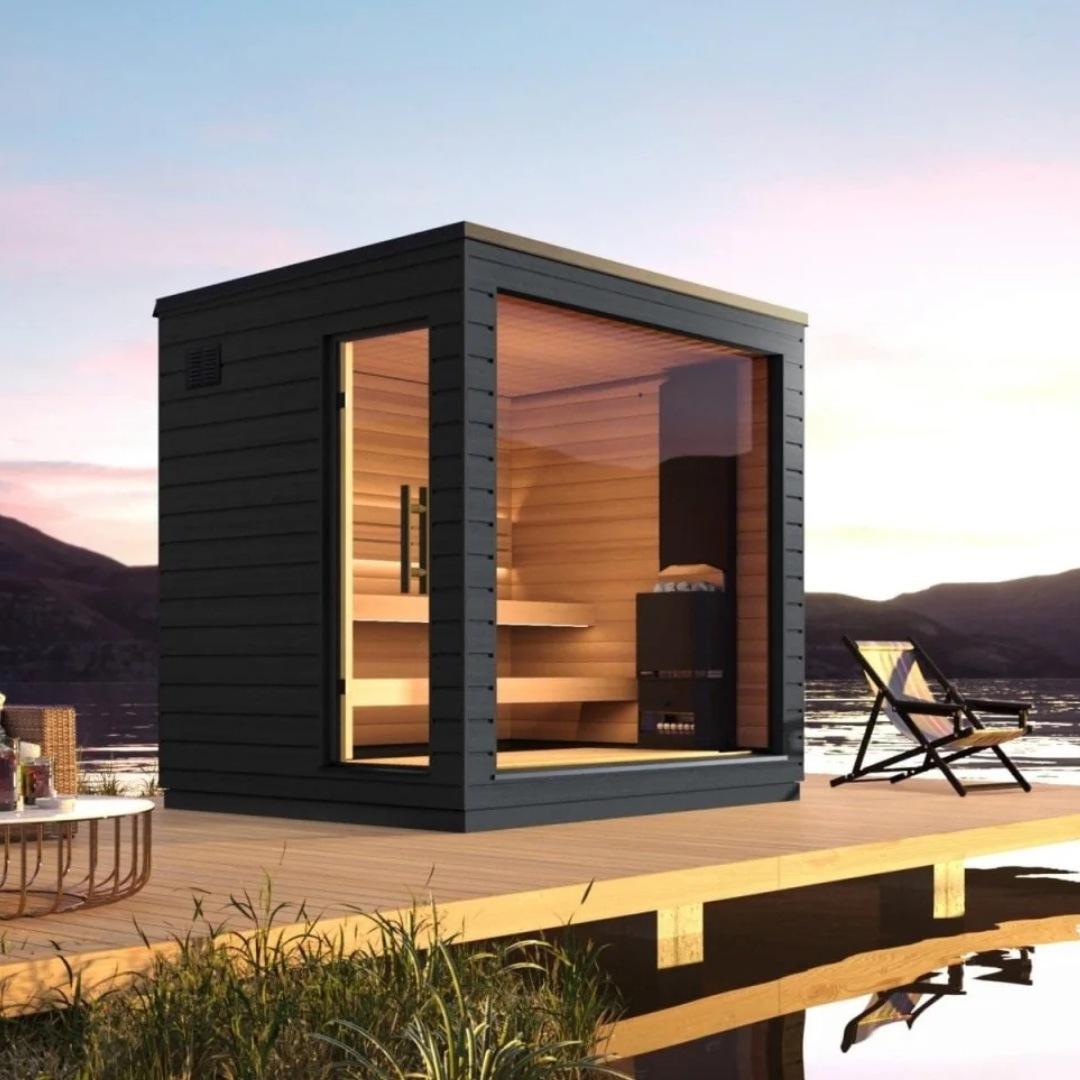 Saunalife 6-Person Outdoor Luxury Sauna – Garden Series G6 (Pre-Assembled)