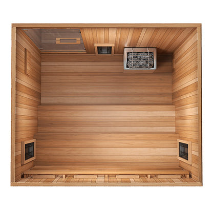 Finnmark - FD-5: 4 Person Infrared & Steam Sauna - Trinity XL Combo