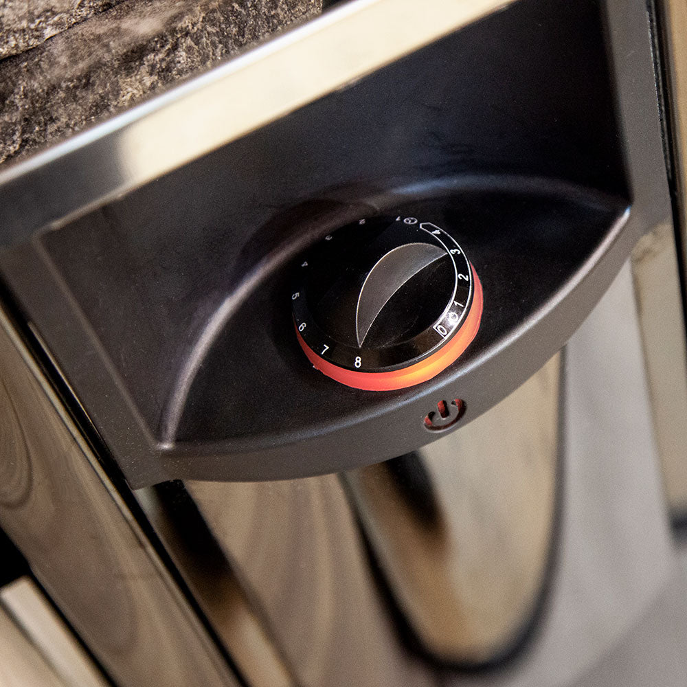 Harvia The Wall SW60 with Rocks (Black Steel)