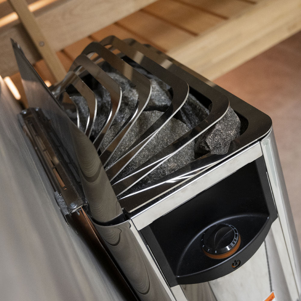 Harvia The Wall SWS60 with Rocks (Stainless Steel)