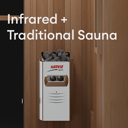 Finnmark - FD-4: 2 Person Infrared & Steam Sauna – Trinity Full Spectrum